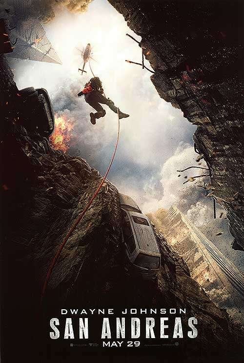 Originele filmposter San Andreas (2015), Ophalen of Verzenden, Zo goed als nieuw, Film en Tv