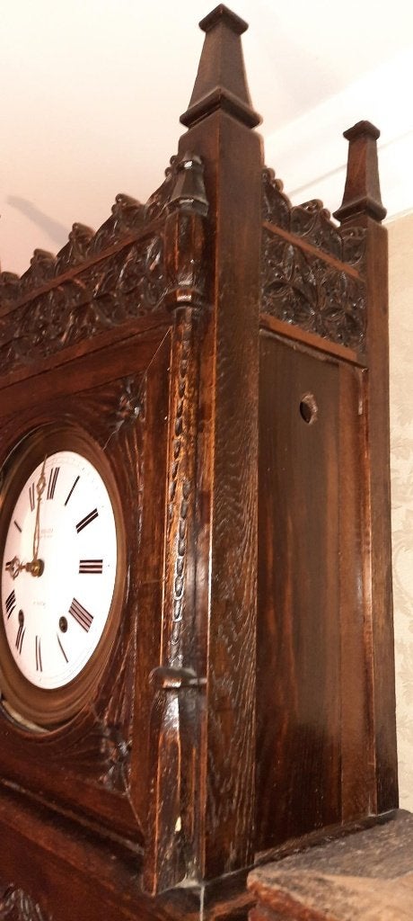 antieke staande klok E Mesaize Auffay Horloger Bijoutier, Antiek en Kunst, Ophalen