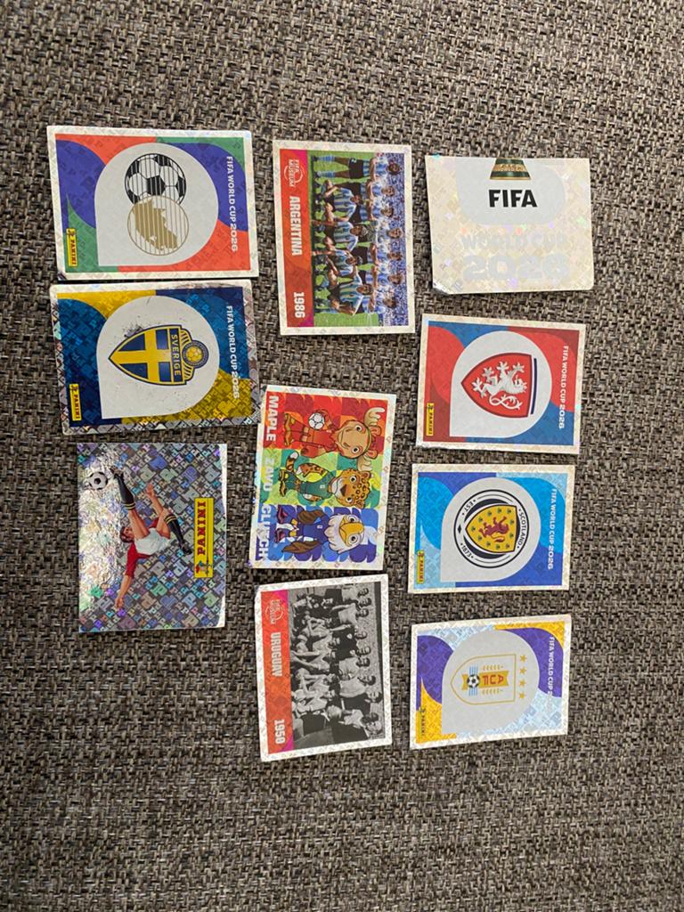 10 BLINKIES VOETBALKAARTEN, Ophalen, Zo goed als nieuw