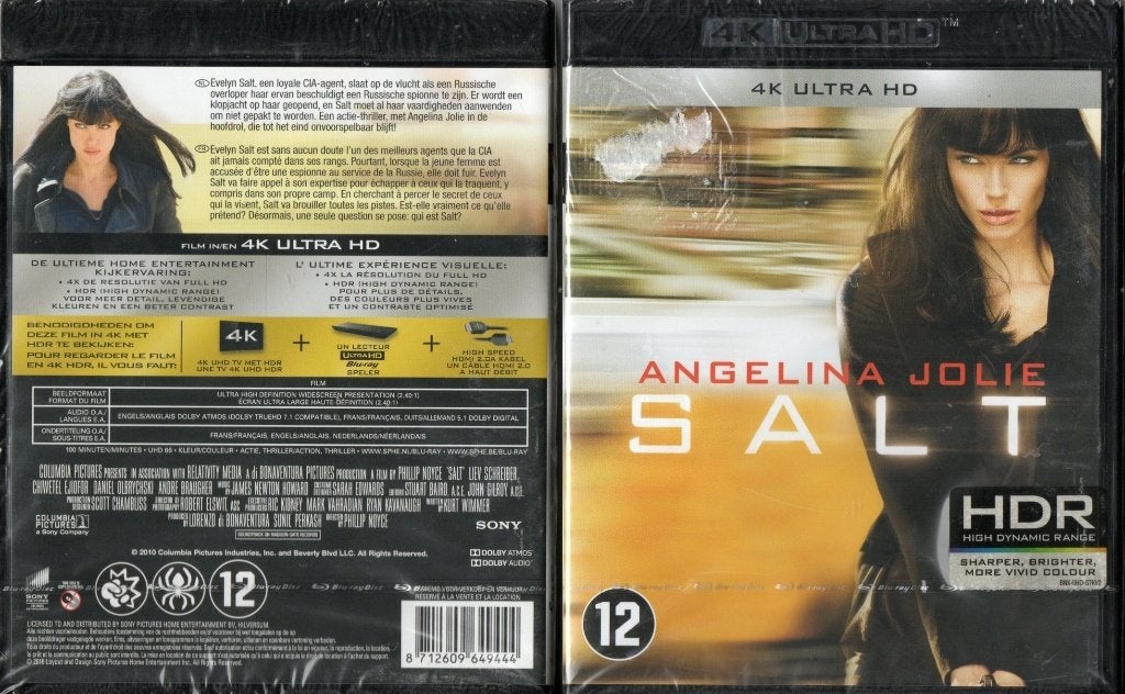 salt (4K ultra hd) neuf, CD & DVD, Blu-ray, Neuf, dans son emballage, Action, Enlèvement ou Envoi
