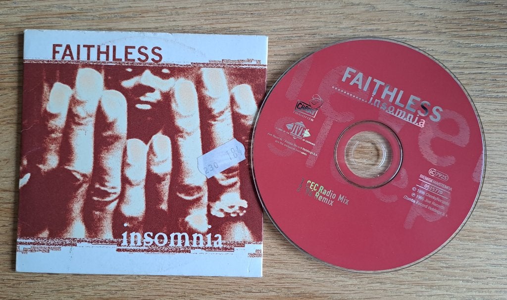 Faithless - Insomnia, CD & DVD, CD Singles, 1 single, Enlèvement ou Envoi, Utilisé, Dance