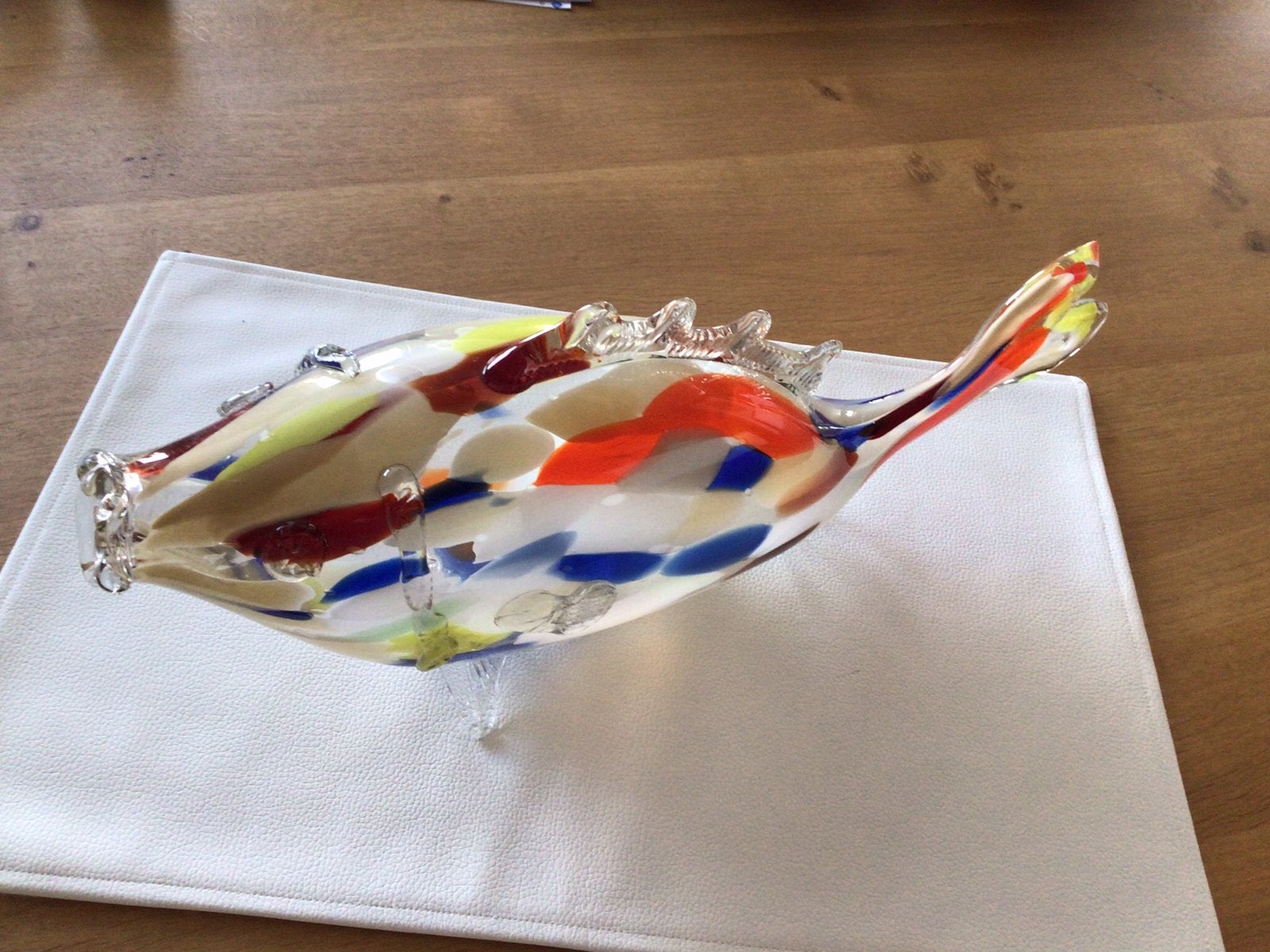 Alfredo Barbini handgeblazen Murano vis, Ophalen