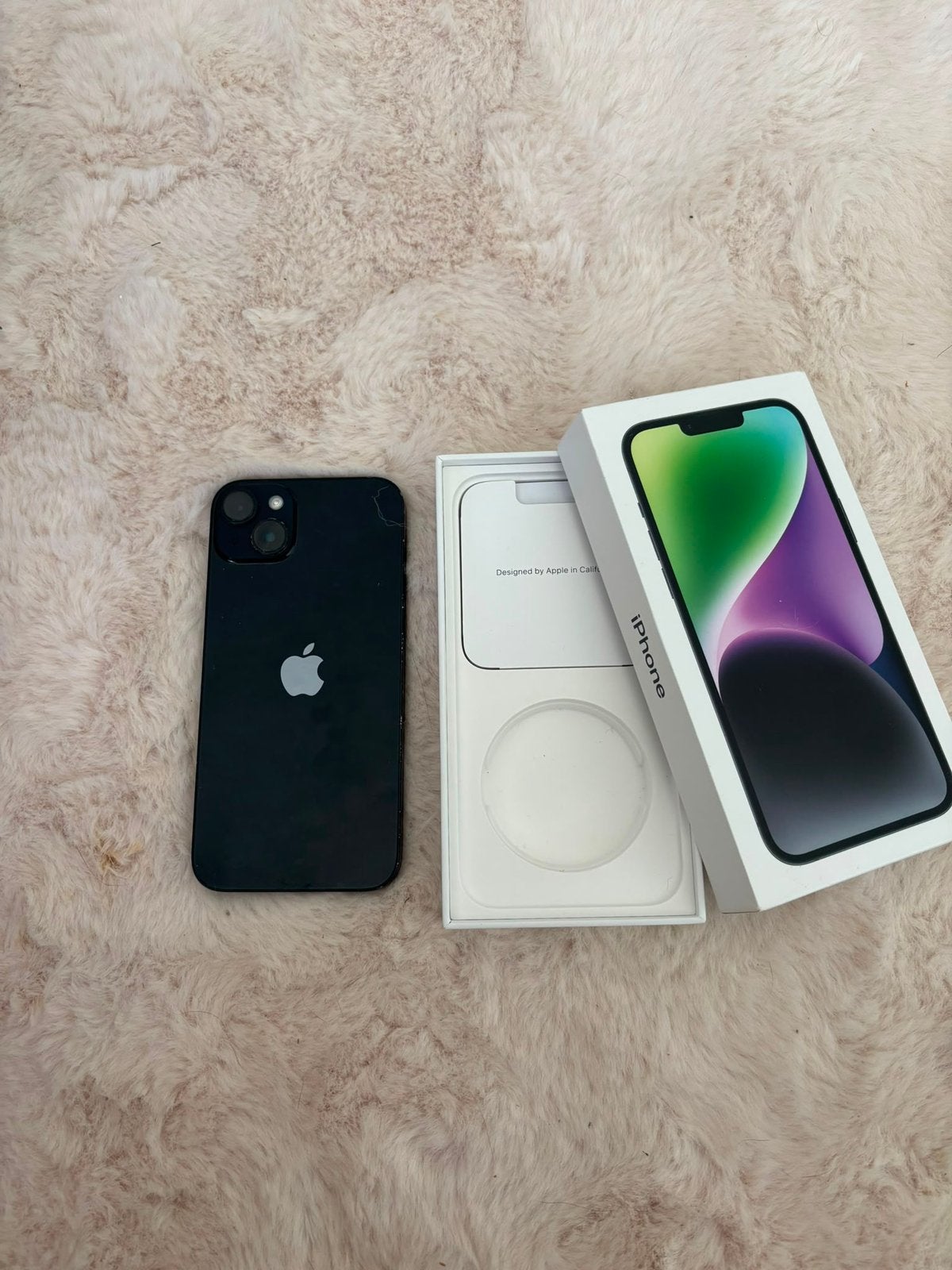 iPhone 14 Plus Midnight 128 Go, Télécoms, Téléphonie mobile | Apple iPhone, Comme neuf, iPhone 14, Noir, Enlèvement