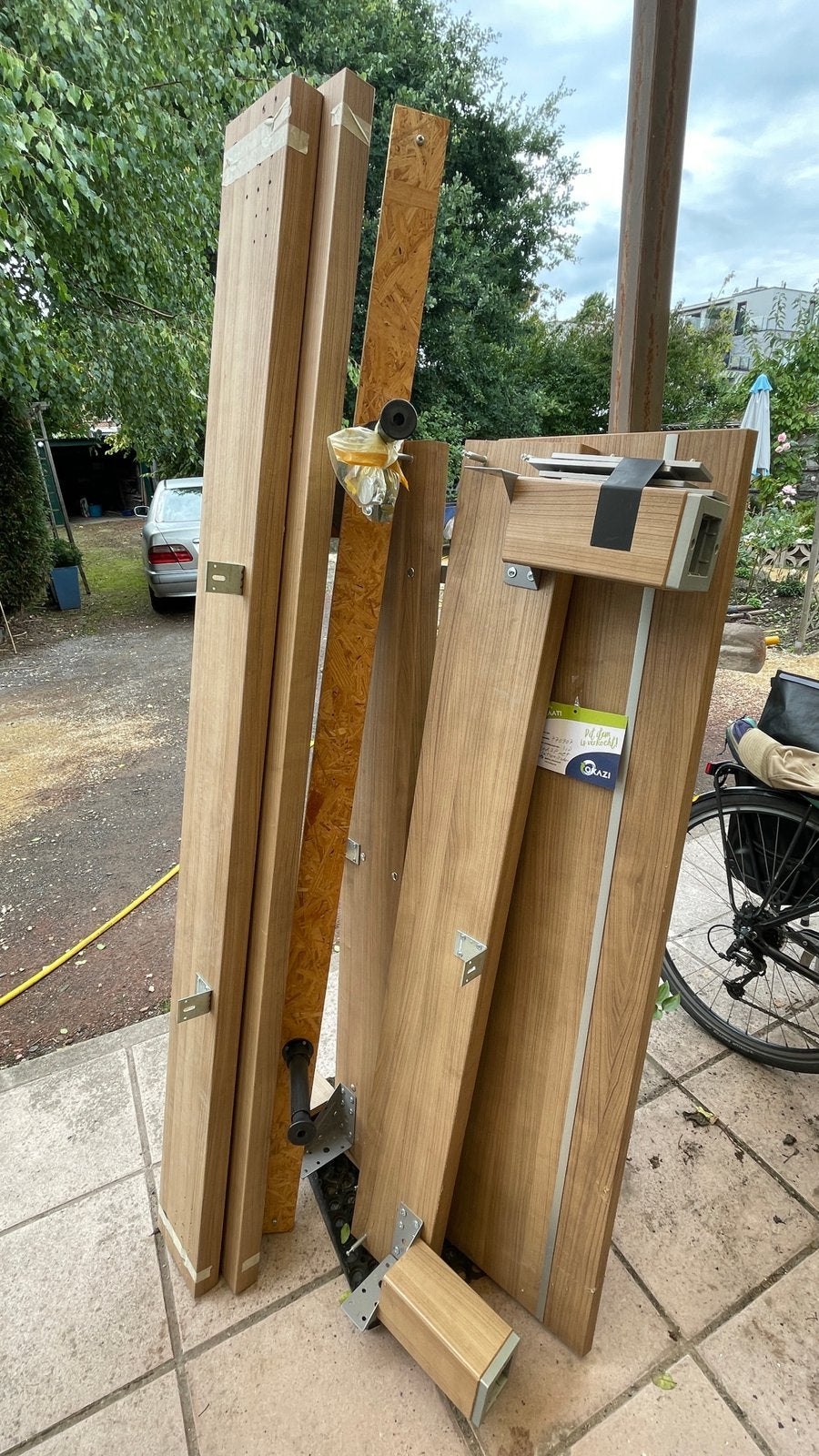 Dubbel bed met lattenbodems Ikea, Ophalen, Zo goed als nieuw, 180 tot 250 cm