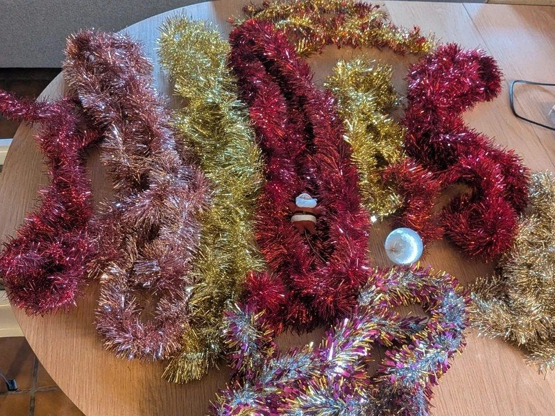 Lot de 9 guirlandes de Noël vintage, Divers, Enlèvement, Comme neuf