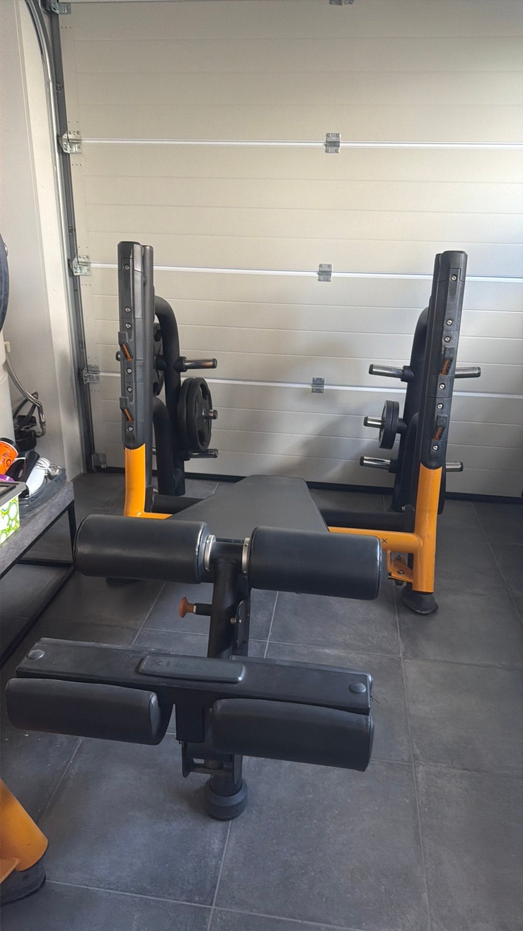 Matrix incline / decline benchmachine, Sport en Fitness, Ophalen, Zo goed als nieuw