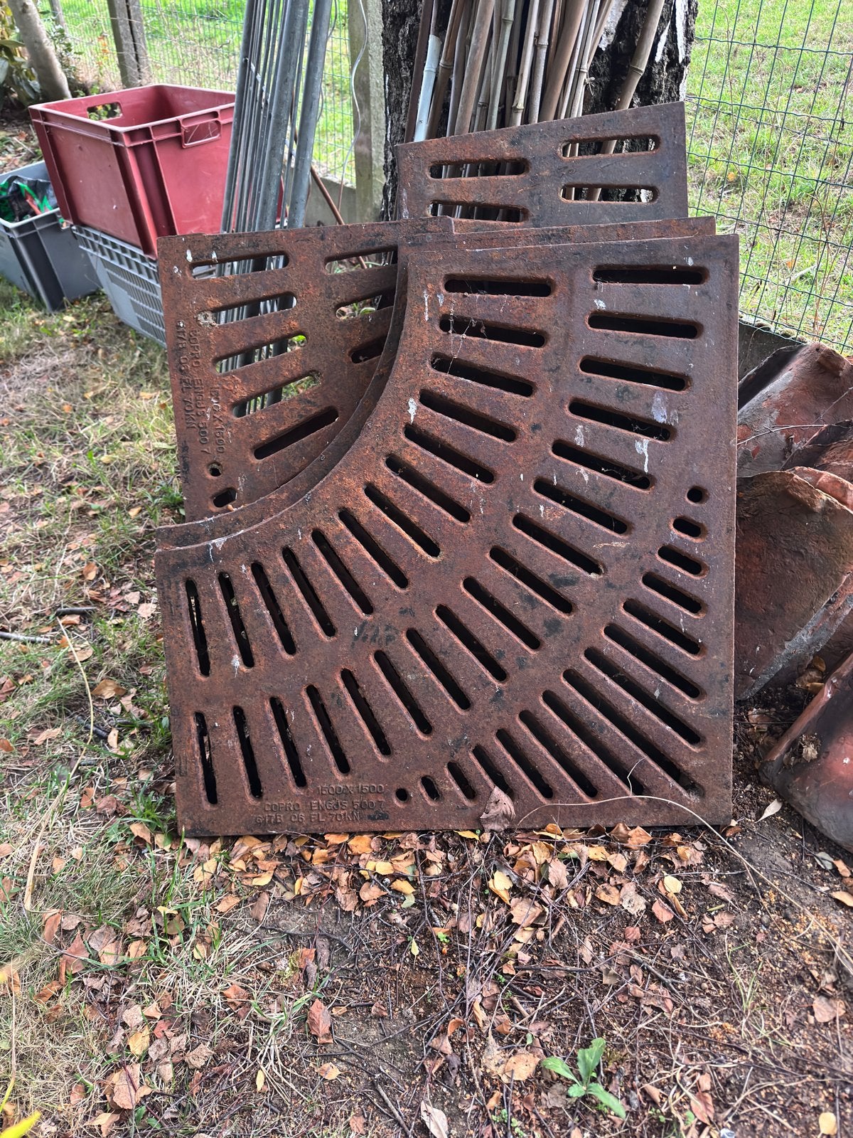 Gietijzeren boomrooster 1500x1500mm, Ophalen, Zo goed als nieuw