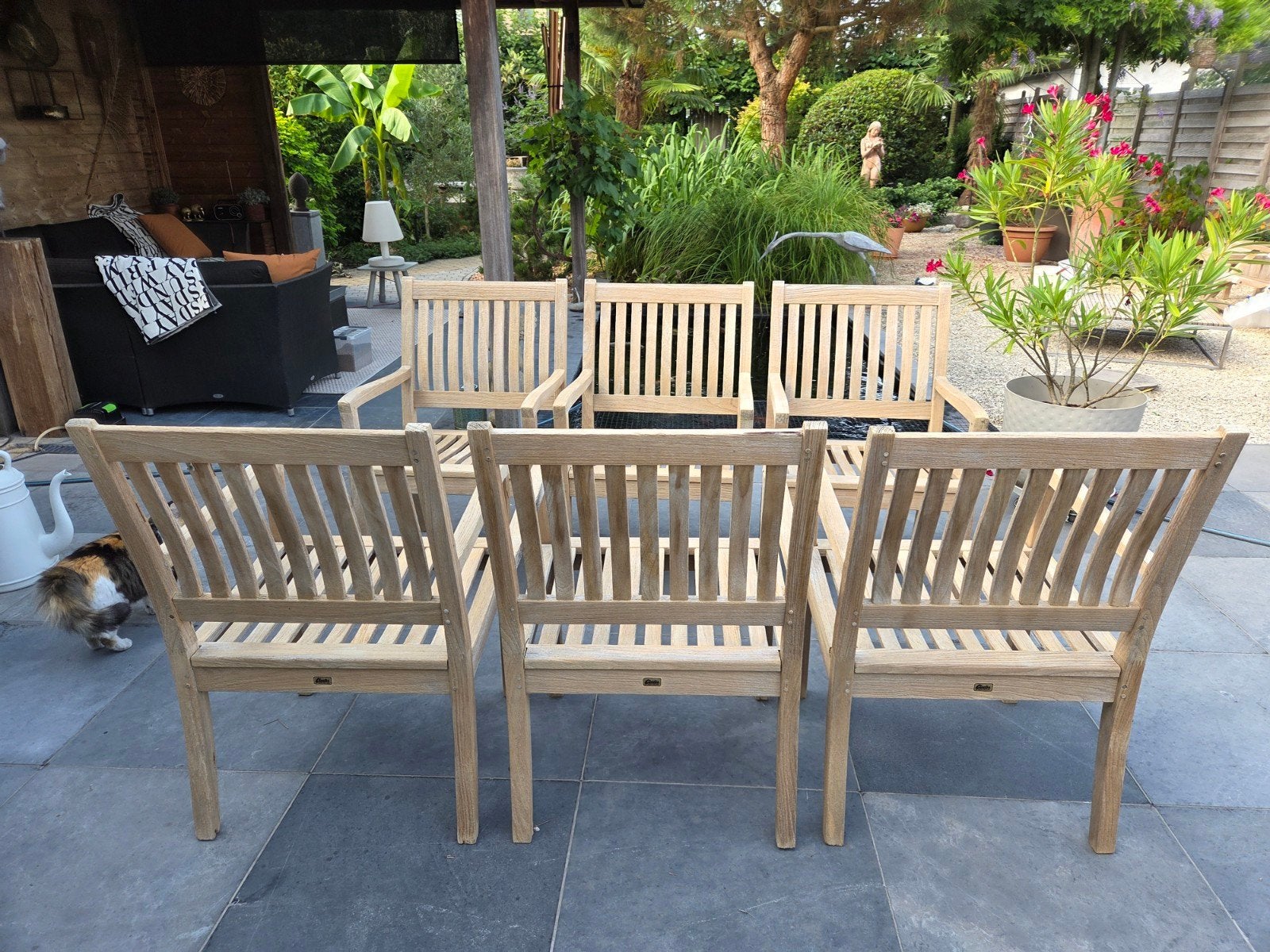 6 Gloster teak stoelen, Ophalen
