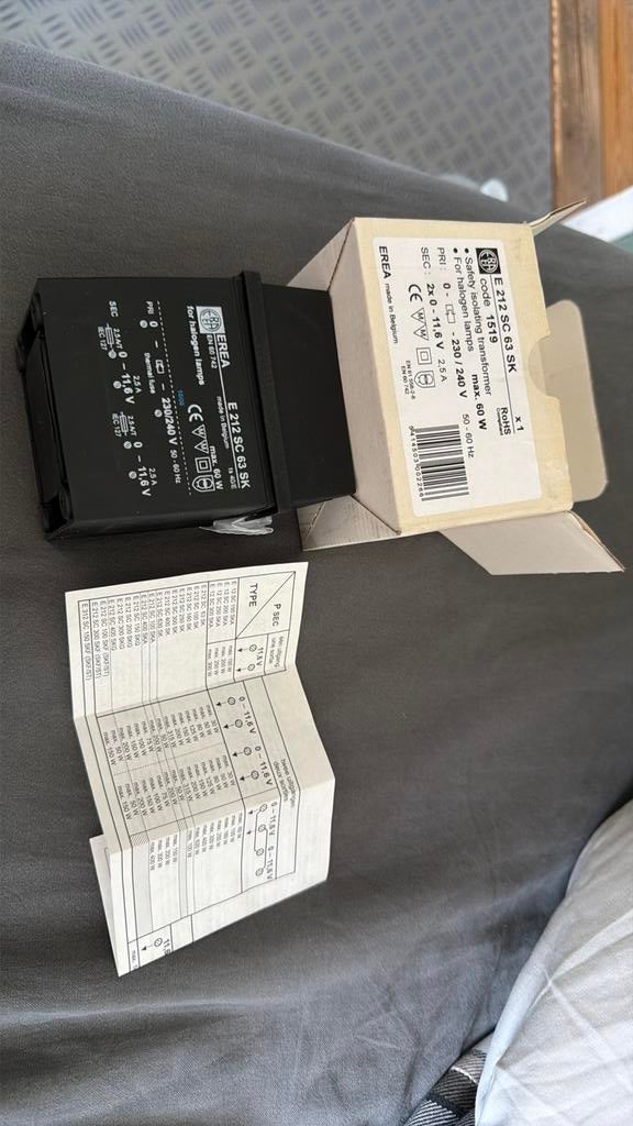 Transformator voor halogeen lampen 63 Va, Enlèvement ou Envoi, Neuf, Halogène