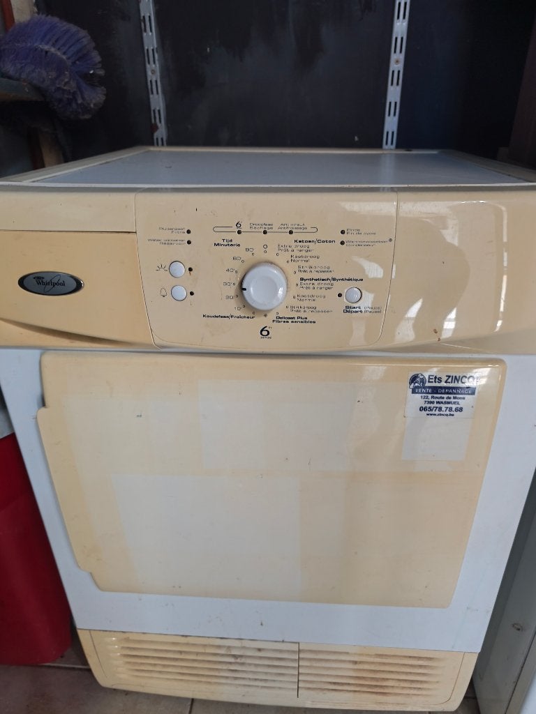 Sèche linge whirlpool awz 8480 avec courroie a remplacer, Enlèvement, Ne fonctionne pas, Chargeur frontal, À condensation
