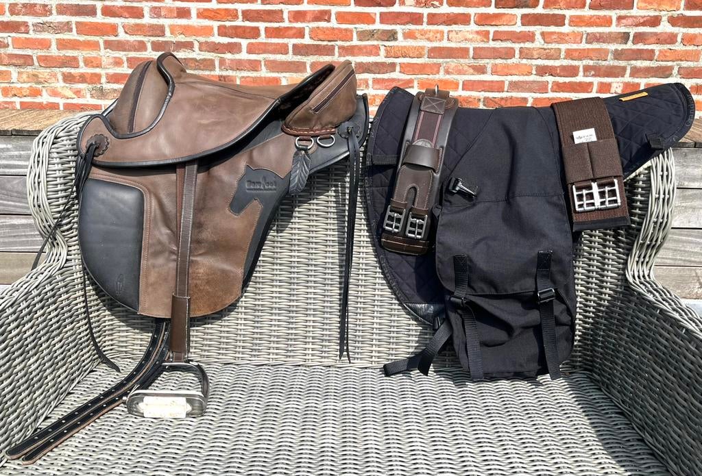 Lederen boomloos Barefoot saddle Cherokee, Dieren en Toebehoren, Ophalen of Verzenden, Zo goed als nieuw, Recreatie