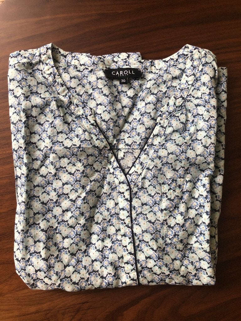 Chemise à fleurs Caroll, Neuf, Enlèvement ou Envoi, Taille 36 (S), CAROLL