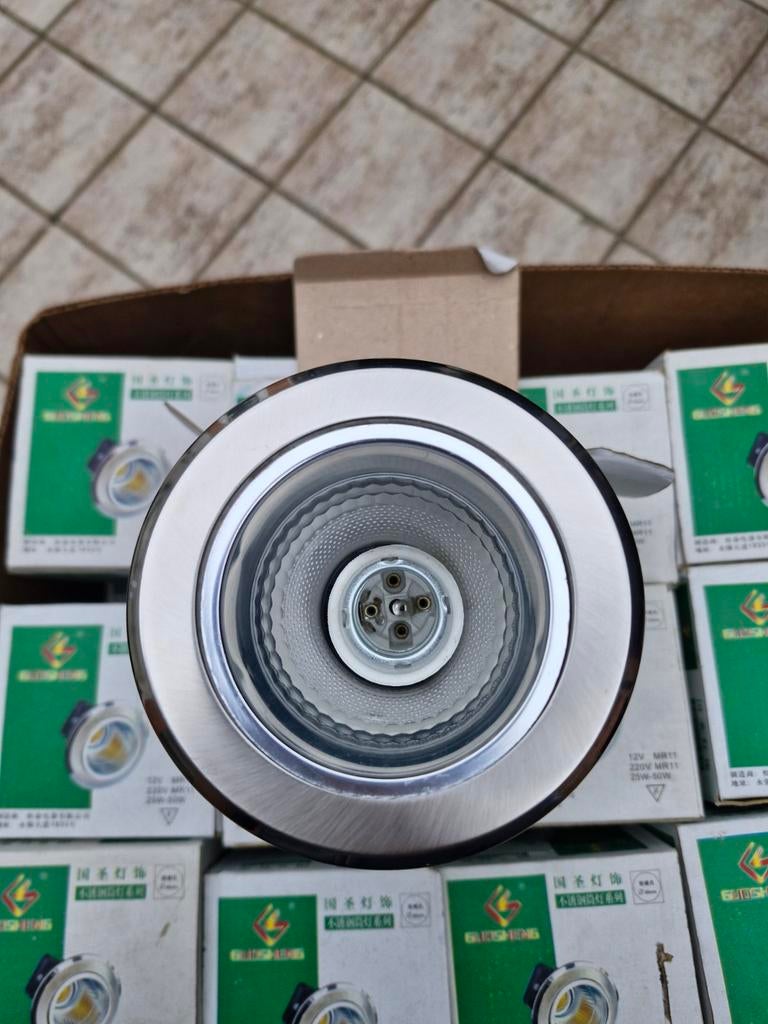 Lot de Spots Encastrables Inox NEUFS (Plusieurs, Maison & Meubles, Lampes | Spots, Enlèvement