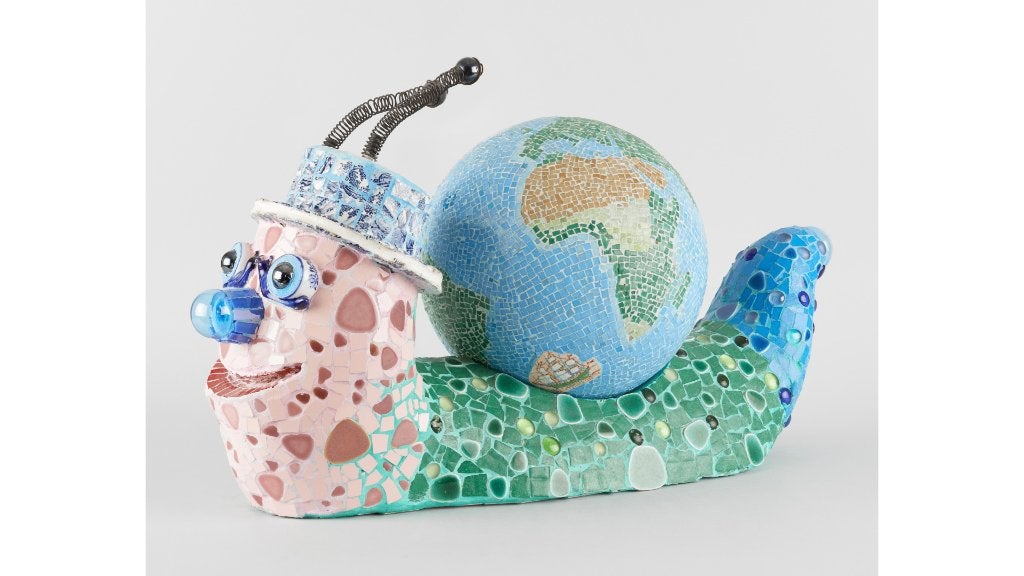 sculpture escargot Louvio Jeanguenin Vidoni - Lovely World, Statue, Fait main, Autres sujets, 50 - 100 cm