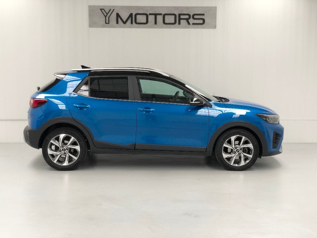 KIA STONIC 1.0 T-GDI 7DCT GT-LINE BLACK EDITION GARANTIE KIA, Auto's, Automaat, Dealer onderhouden, Blauw, Leder en Stof