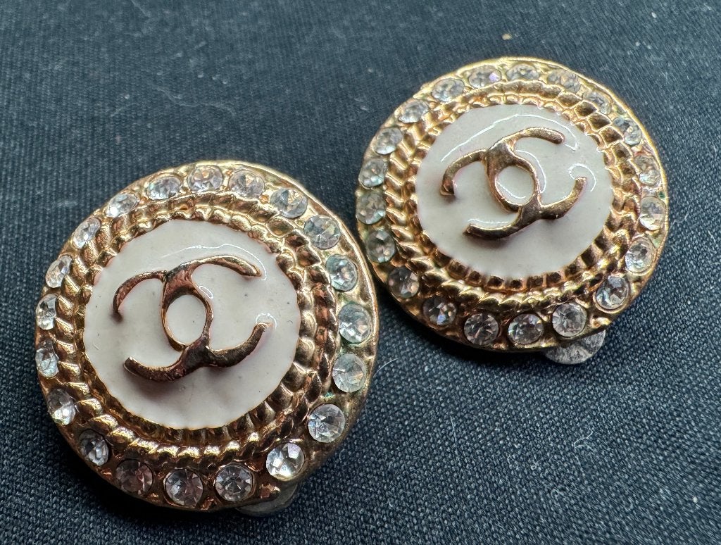 Vintage mode-sieraden: oorbellen met clip, Handtassen en Accessoires, Antieke sieraden, Ophalen of Verzenden, Overige materialen
