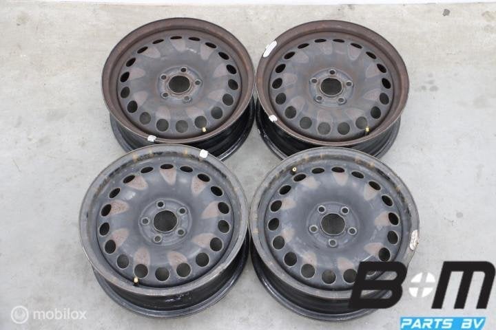 Originele 15 inch stalen velgen VW Polo 2G 2Q0601027A, Gebruikt, Velg(en)