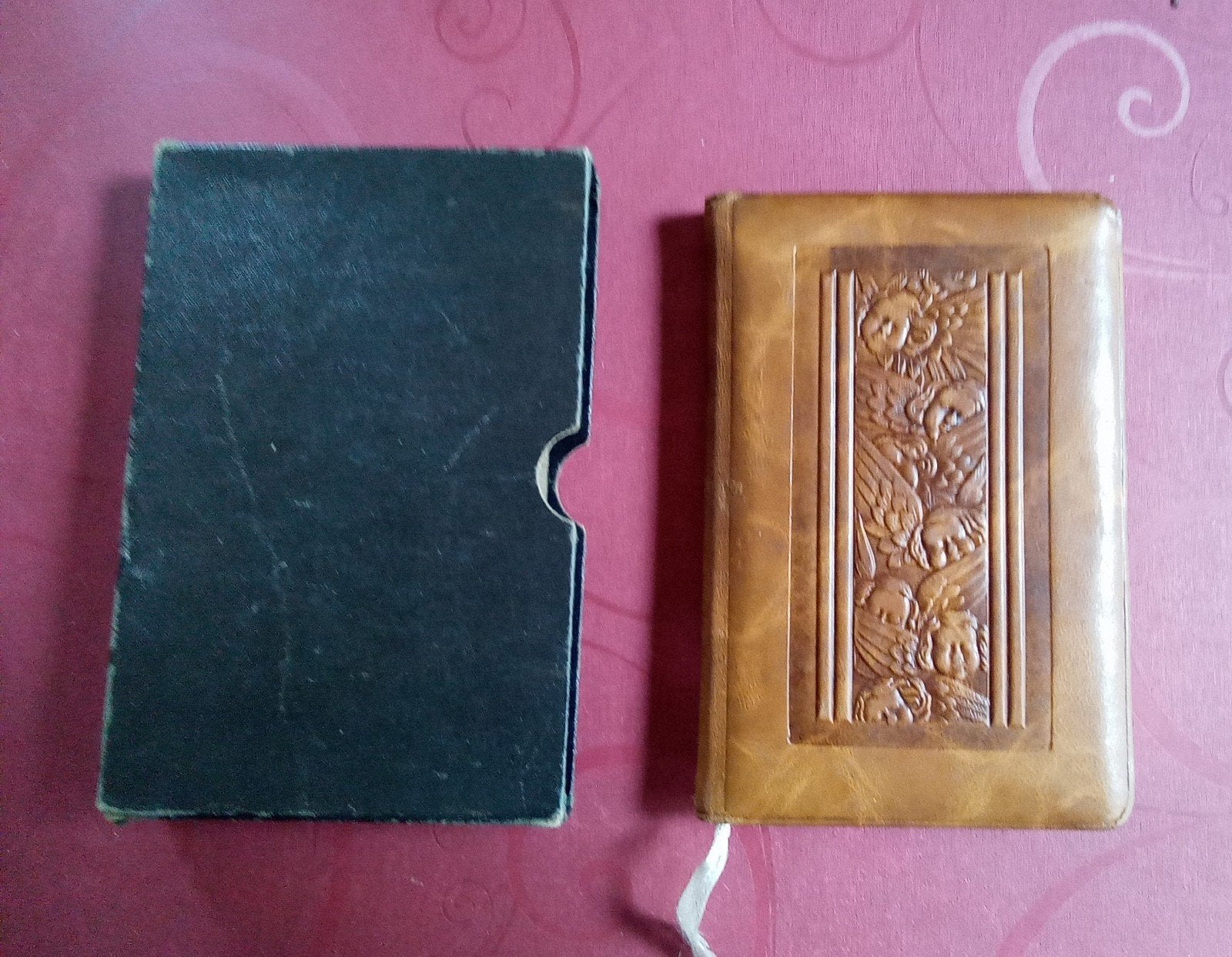 Gebedenboekje, leder, Collections, Enlèvement ou Envoi, Comme neuf, Livre, Christianisme | Catholique