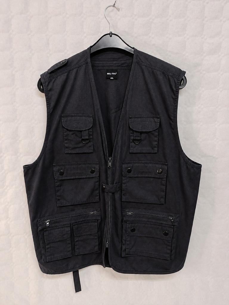 Gilet tactique MIL-TEC noir, taille XL, neuf, Neuf, Enlèvement ou Envoi, Noir, Mil-tec