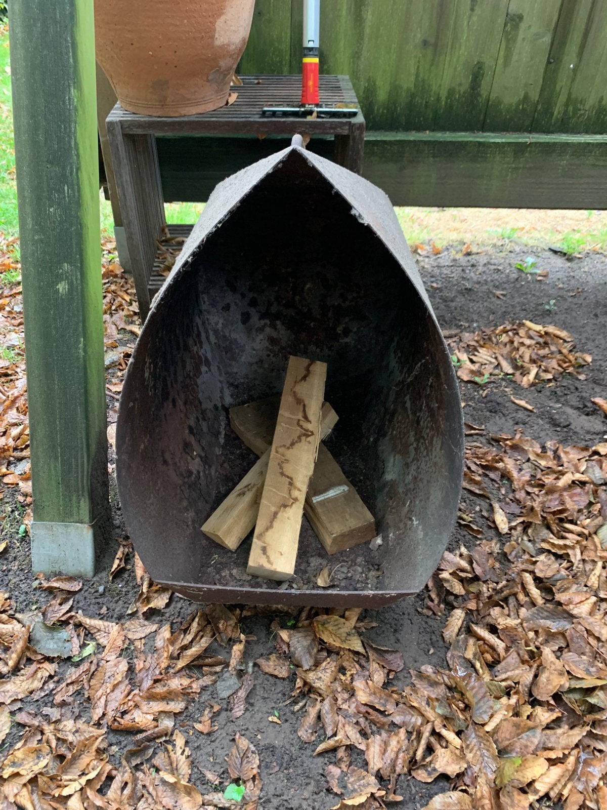 Mooie vuurkorf voor op terras, Tuin en Terras, Ophalen, Gebruikt