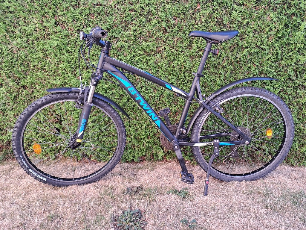 jongensfiets 26 inch, Gebruikt, B-Twin, Versnellingen, Schijfrem
