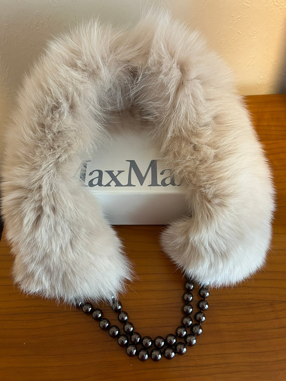 Max Mara poederroze bontkraag, nieuw, Ophalen, Nieuw