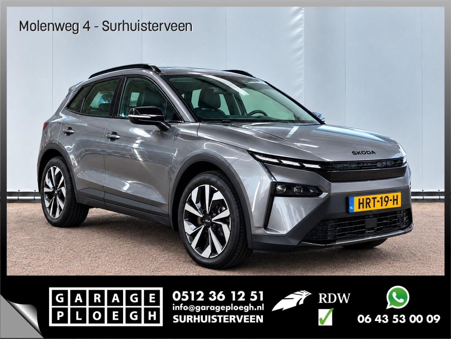 Skoda Elroq 85 Sportline Soh 100% Carplay ACC Trekhaak, Auto's, Automaat, 568 km, SUV of Terreinwagen, Zilver of Grijs