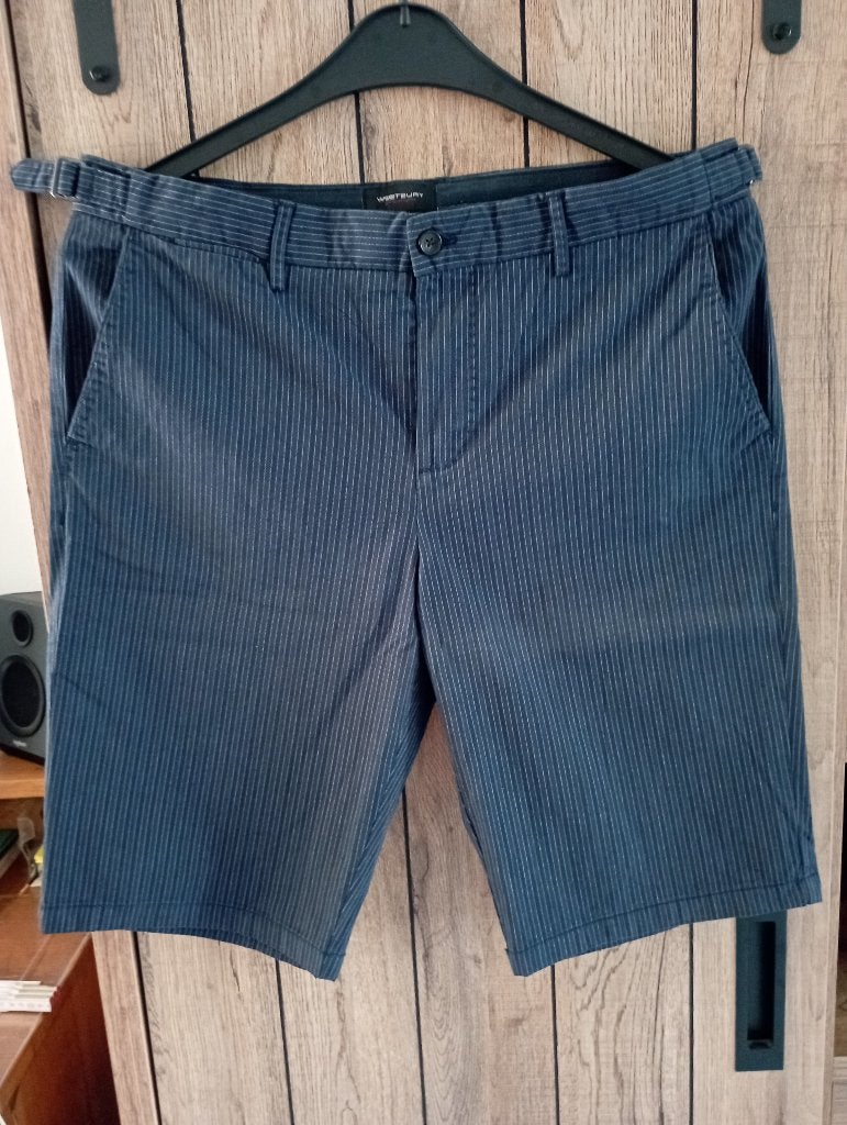 blauwe katoenen broek WESTBURY C&A mt 34 NIEUW, Kleding | Heren, Broeken en Pantalons, Blauw, Nieuw, Overige maten, C&A