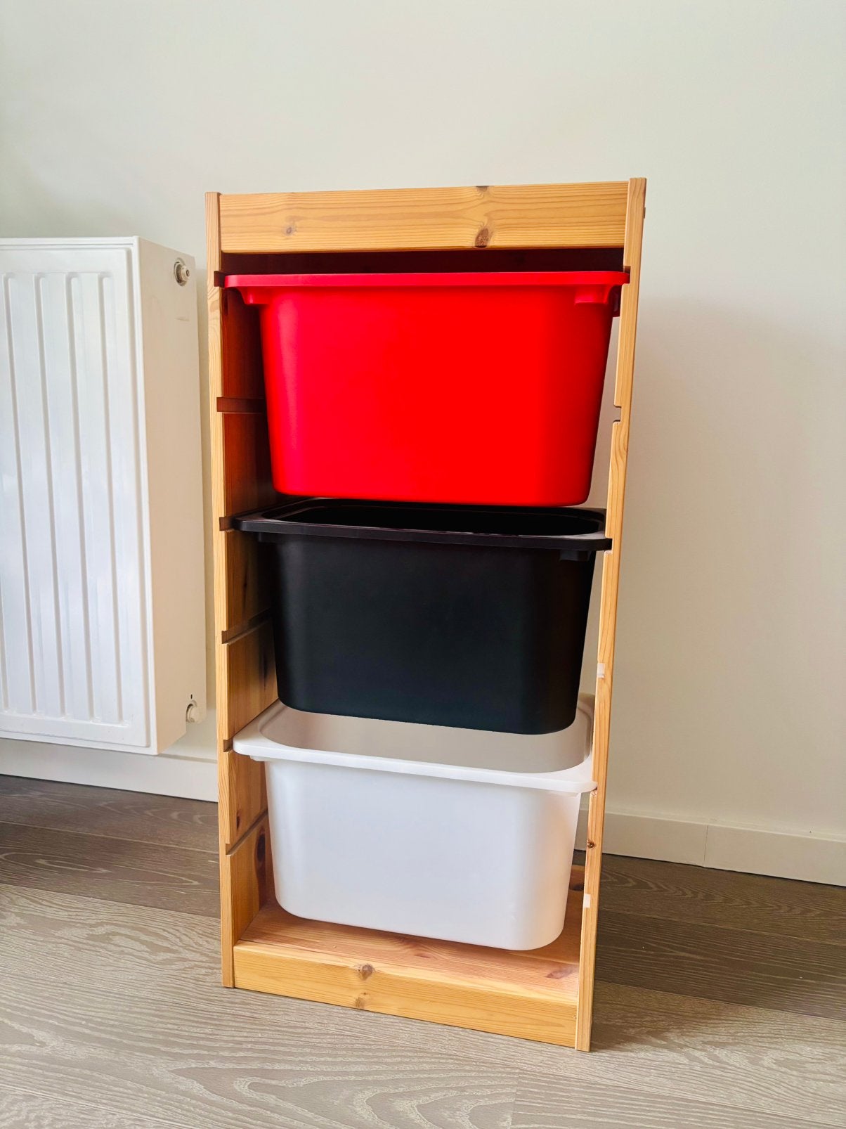 IKEA Trofast frame with 3 large containers, Ophalen, Minder dan 75 cm, Zo goed als nieuw, Minder dan 50 cm