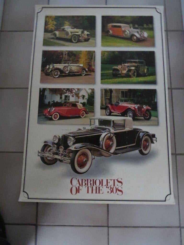 posters van auto's, Verzamelen, Ophalen, Rechthoekig Staand, Reclame