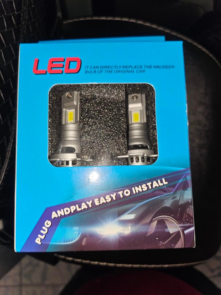 2 ampoules LED H7 6000k blanc avec ventilateur, Enlèvement ou Envoi, Neuf