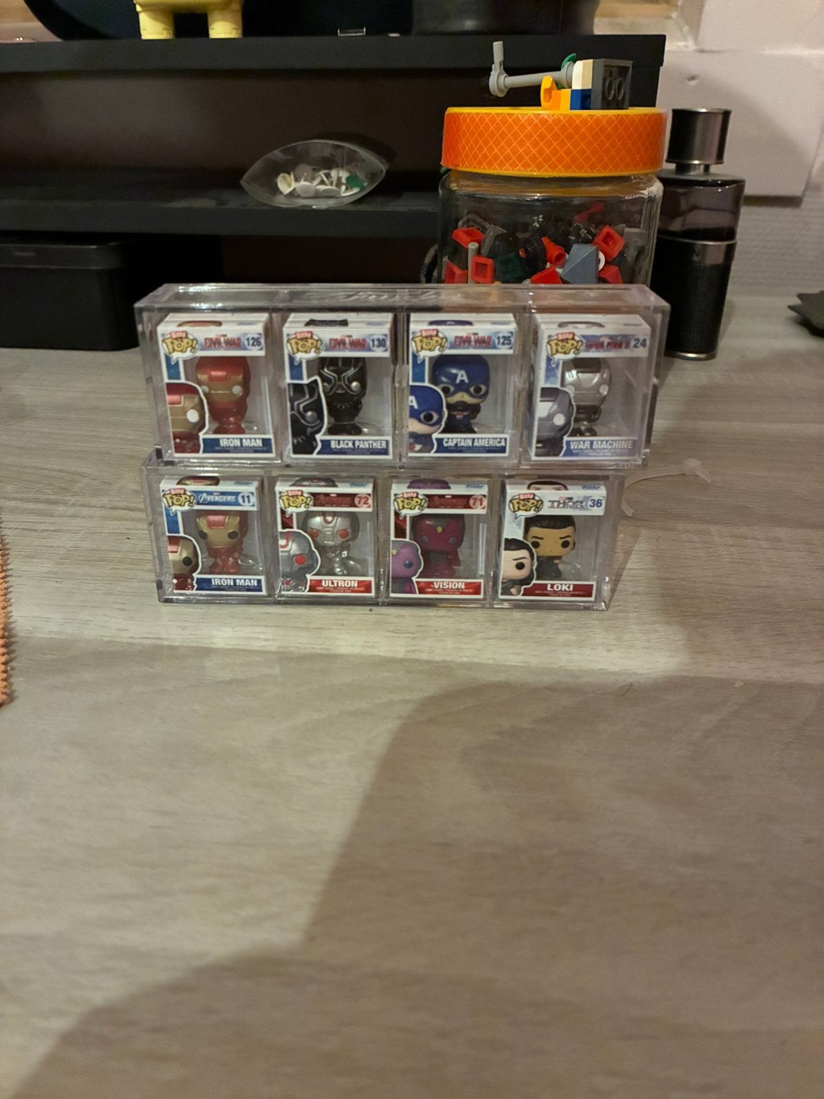 Mini funko marvel, Verzamelen, Poppenhuizen en Toebehoren, Ophalen, Zo goed als nieuw