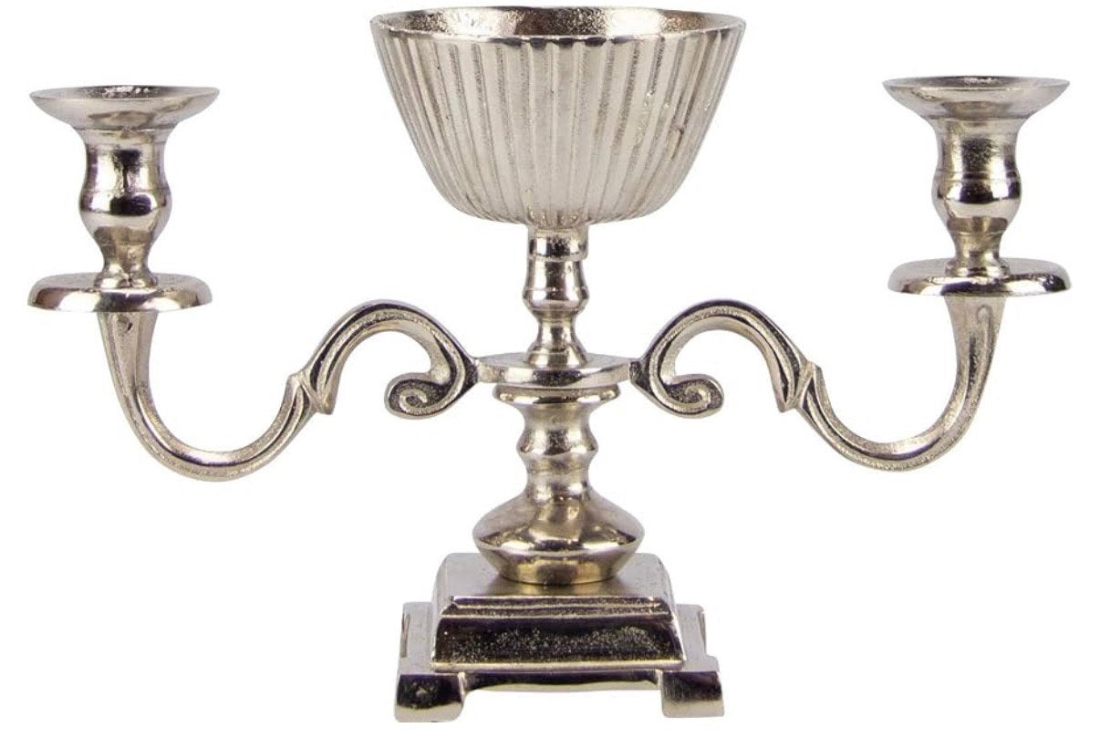 kandelaar / decoratie / vaas, Antiek en Kunst, Ophalen of Verzenden, Zilver
