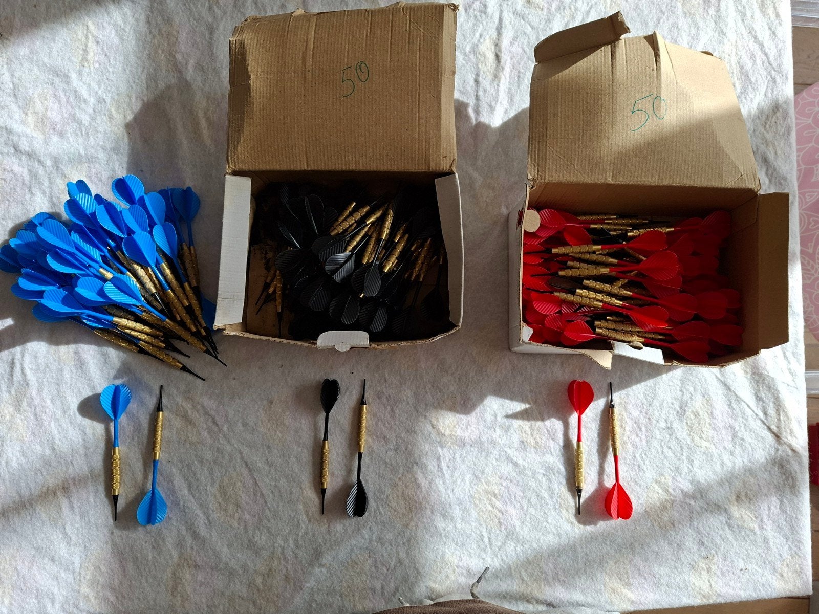 Verpakking met 150 dartpijlen nieuw met plastic punt (soft-t, Ophalen of Verzenden, Nieuw, Pijlen, Soft tip