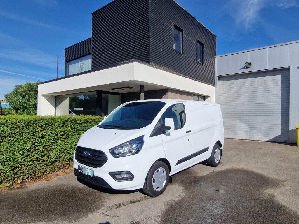 Ford Transit Custom 2.0 TDCi 130Pk Automaat Nieuwstaat, Stof, 1995 cc, 4 cilinders, Wit