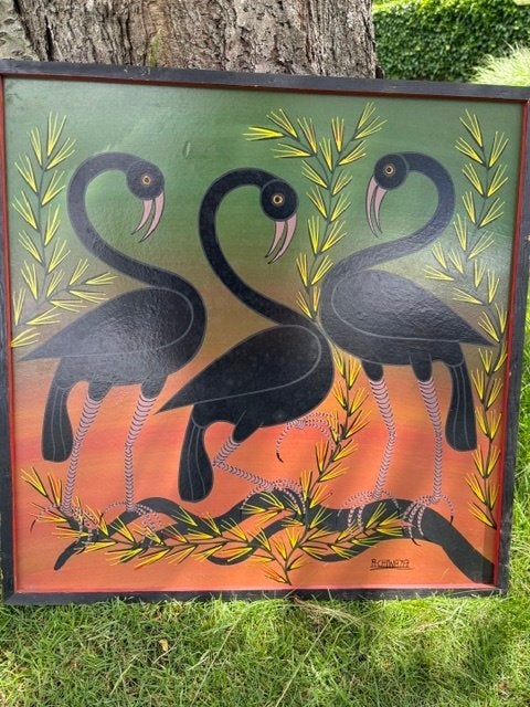 Schilderij - Rajabu Chiwaya (Tanzania 1951-2004), Ophalen