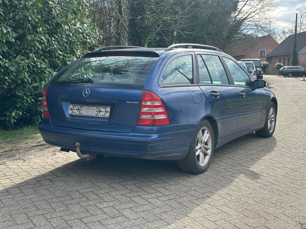 Mercedes c200 Cdi 2004 belgisch voertuig start en rijdt expo, Auto's, Zwart, Blauw, Bedrijf, 5 deurs