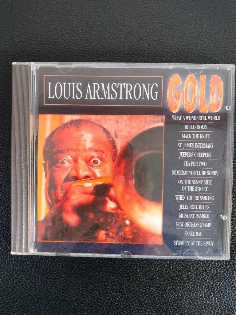 CD Louis Armstrong Gold, Cd's en Dvd's, Ophalen of Verzenden, Zo goed als nieuw, Blues