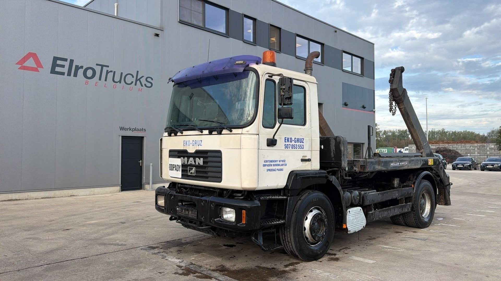 MAN 18.310 (6 CYLINDER / MANUAL PUMP / BIG AXLE / MEILLER /, Euro 2, Achat, Entreprise, Diesel