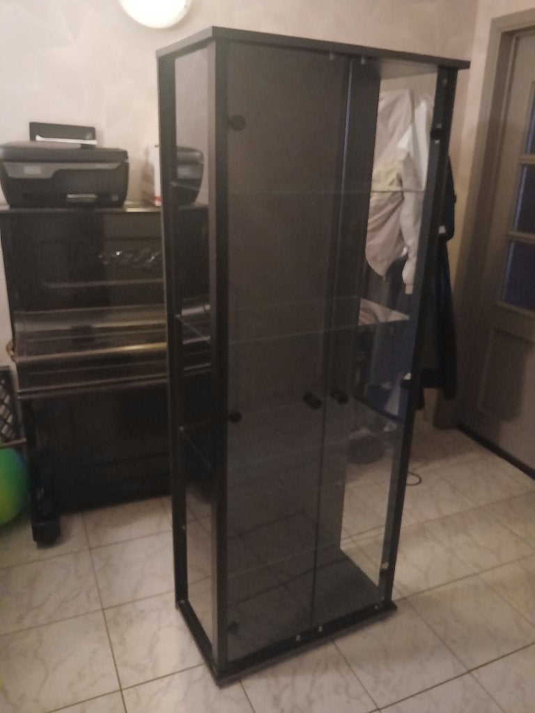 Vitrinekast glas, Huis en Inrichting, Ophalen, Gebruikt, Glas