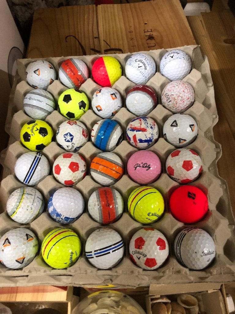30 speciale gekleurde golfballen, Ophalen, Zo goed als nieuw