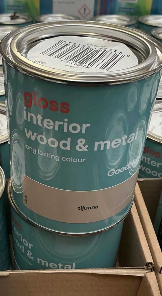 INTERIEURVERF VOOR HOUT EN METAAL — NIEUW, Doe-het-zelf en Bouw, Verf, Beits en Lak, Overige kleuren, Ophalen of Verzenden, Minder dan 5 liter