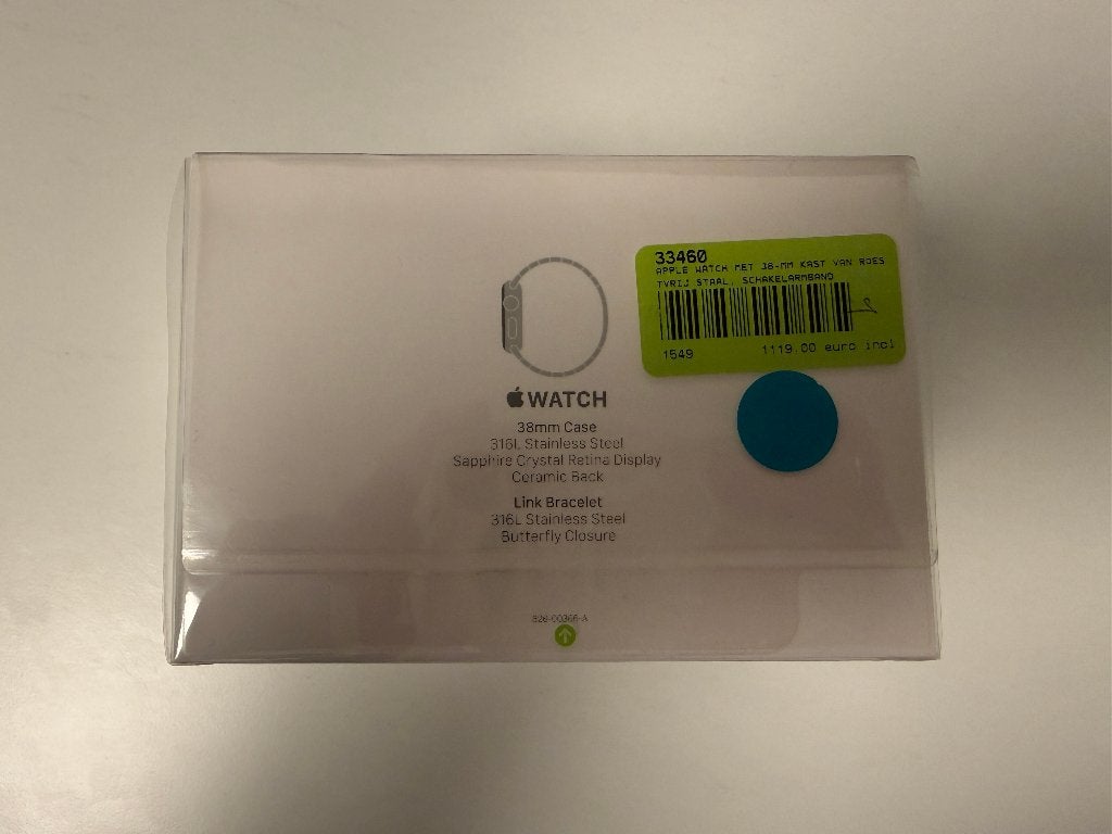 Apple watch series 0 met stainless steel armband, IOS, Nieuw, Ophalen of Verzenden, Apple