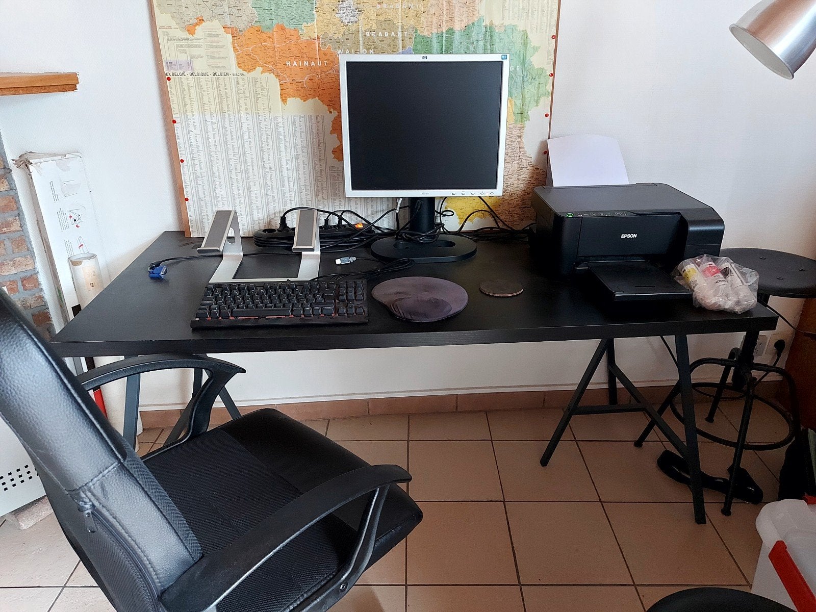 Buro &burostoel%printer&pc scherm  te koop, Ophalen