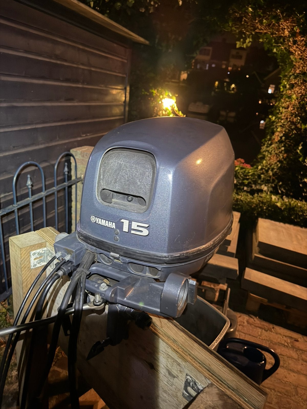 Yamaha 15pk 4takt langstaart, Watersport en Boten, Ophalen, 10 tot 30 pk, Gebruikt, Met afstandsbediening