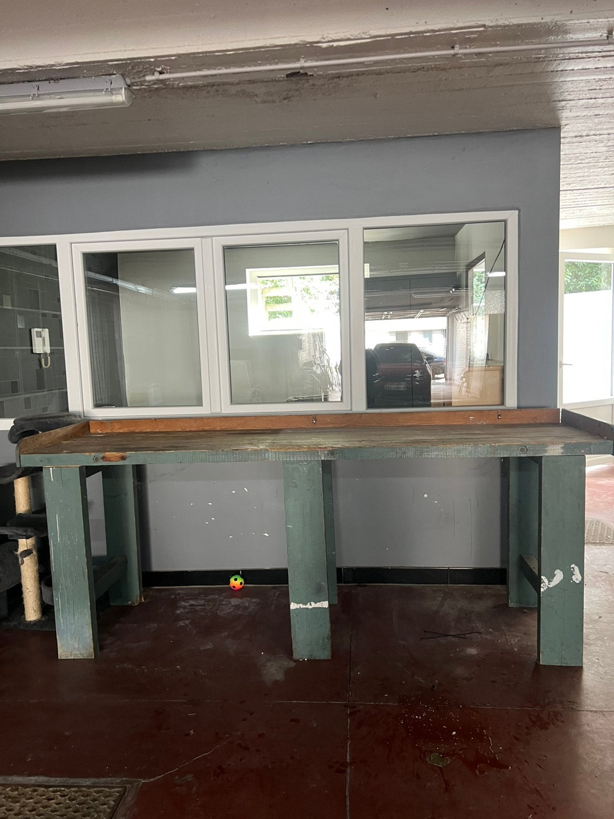 Table d atelier en bois 2,50 m x 70m, Enlèvement, Utilisé