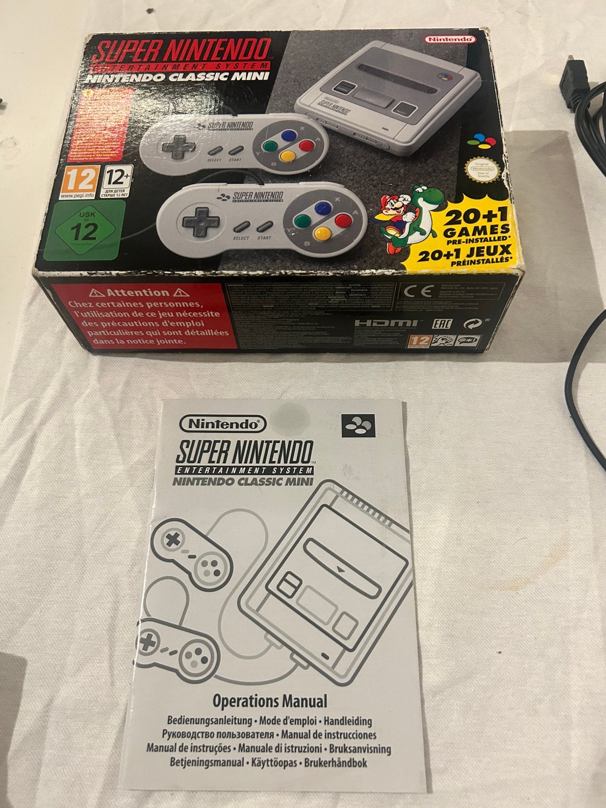 Snes classic met doos en handleiding, Consoles de jeu & Jeux vidéo, Enlèvement, Utilisé
