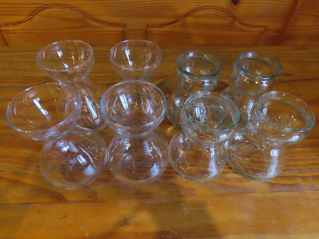 8 Hyacint glazen, Huis en Inrichting, Woonaccessoires | Vazen, Ophalen, Gebruikt, Glas