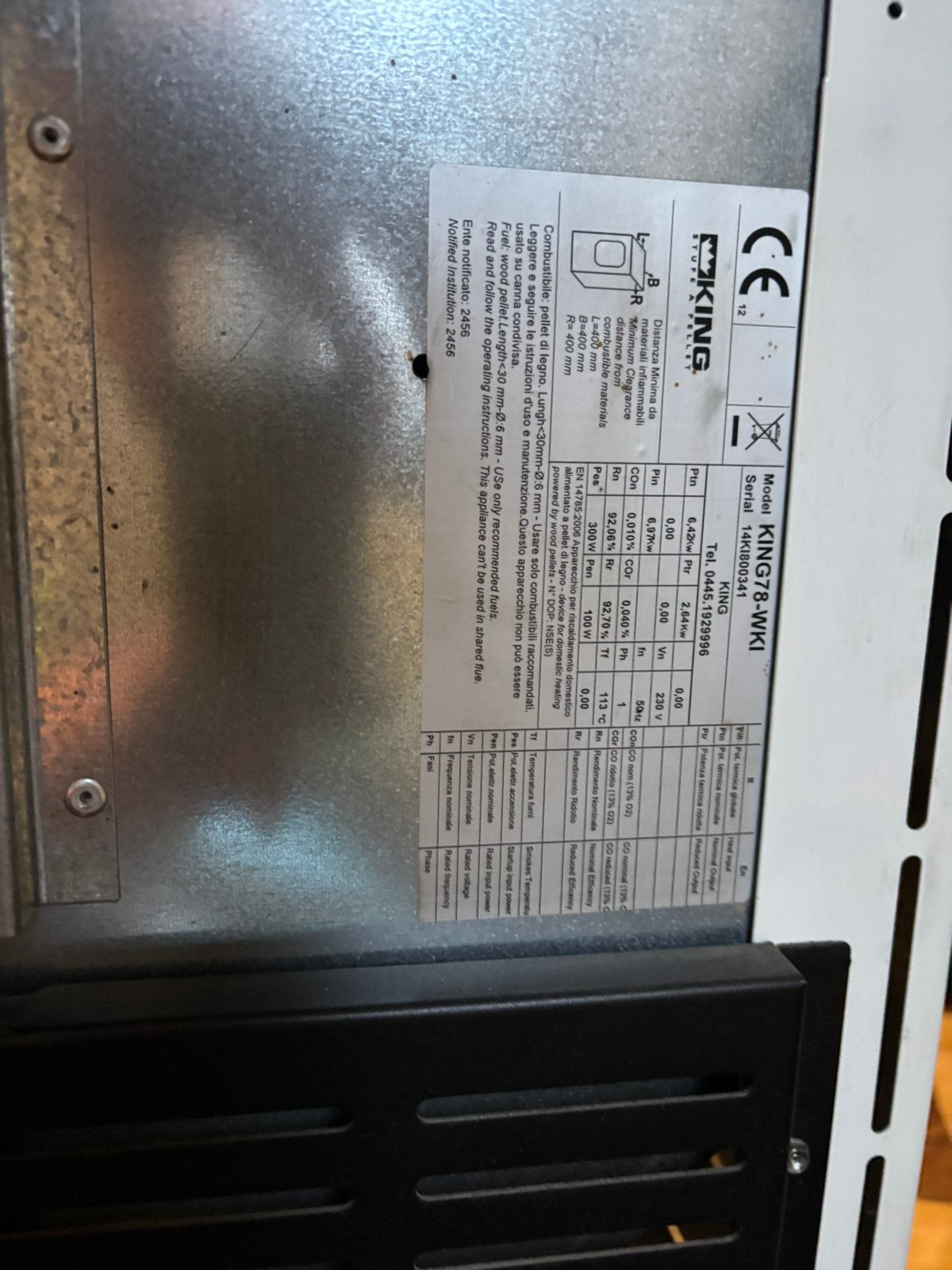 Poêle à Pellet, Autres carburants, Enlèvement, Utilisé, Poêle à granulés