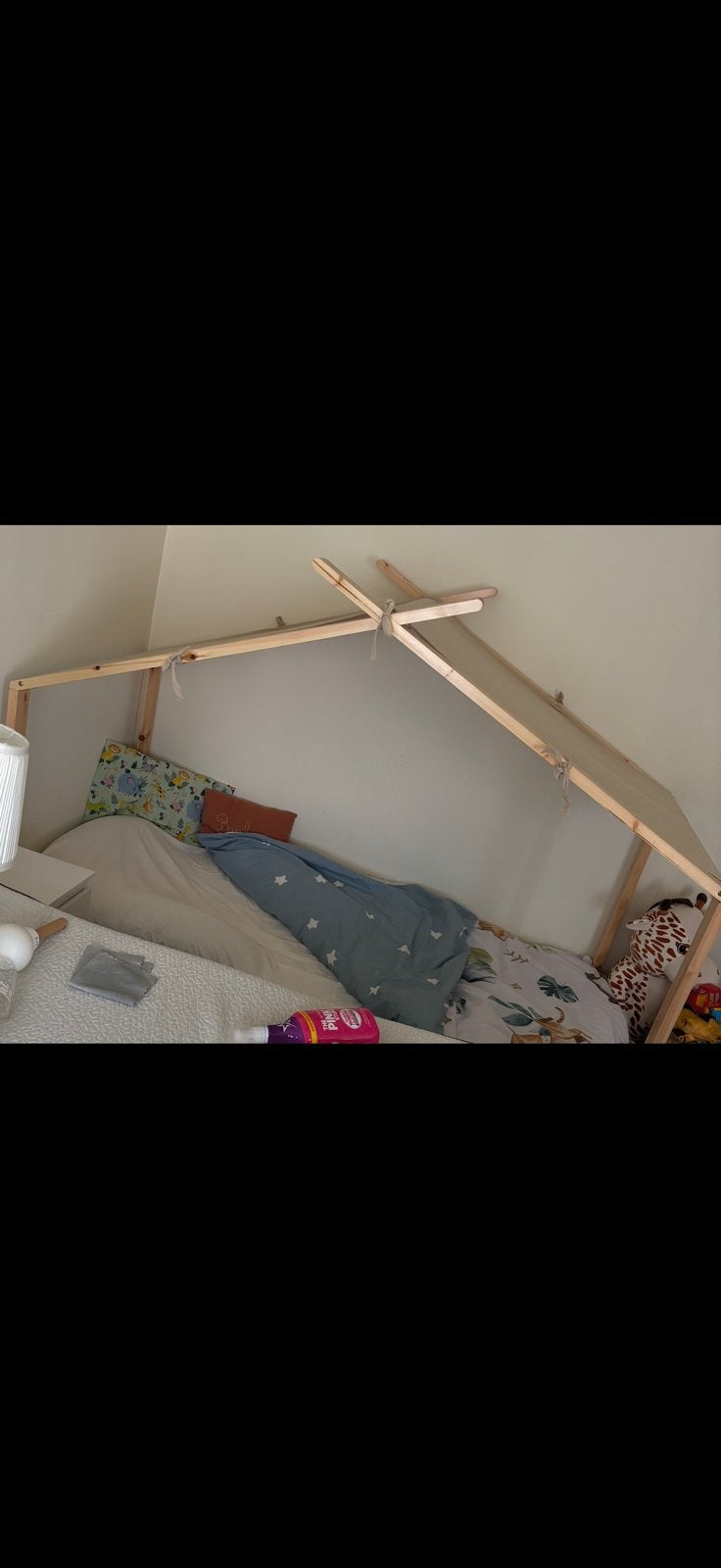 Lit + matelas 90x190, Enlèvement, Comme neuf